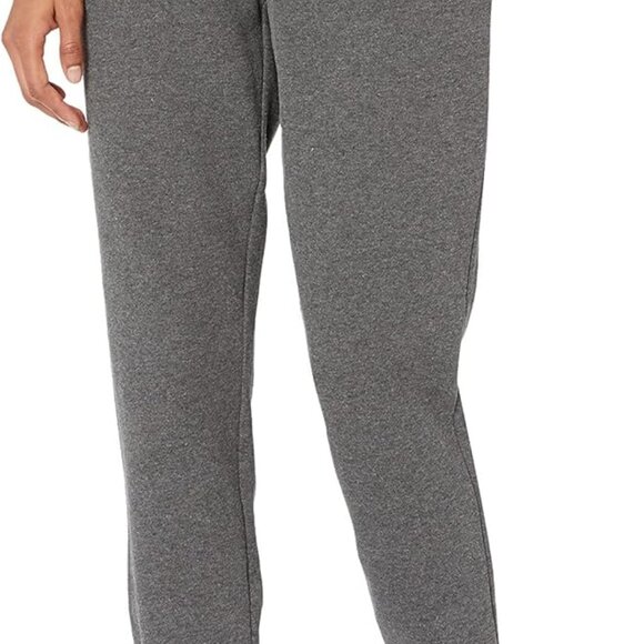 Women's Charcoal Heather Fleece Joggers with Drawstring - Stylish Plus Size Fit - Picture 1 of 7